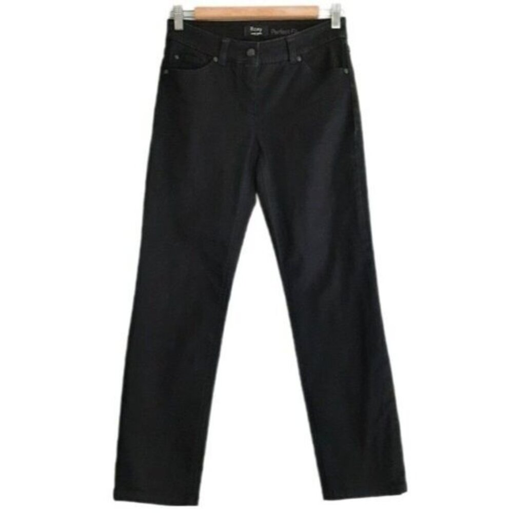 GERRY WEBER Roxy Perfect Fit Black Stretch Crop Jeans Sz 26